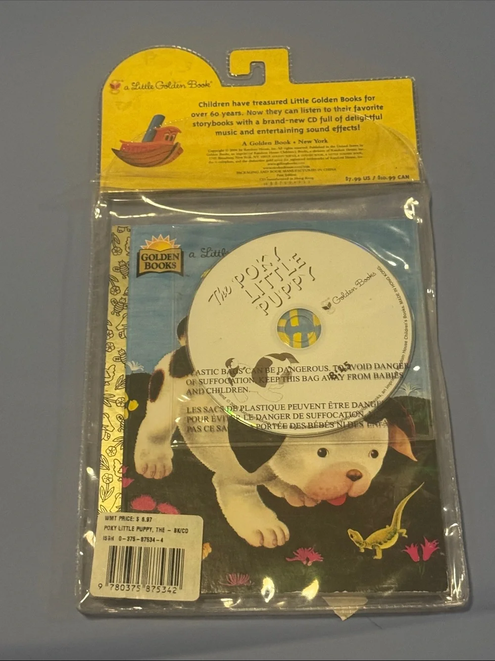 Little Puppy Storybook with CD - Blue and Yellow